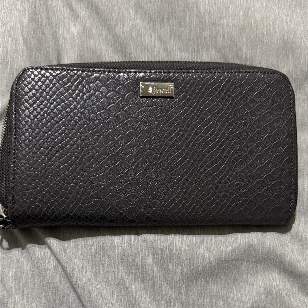 thirty-one Black Textured Zip Wallet